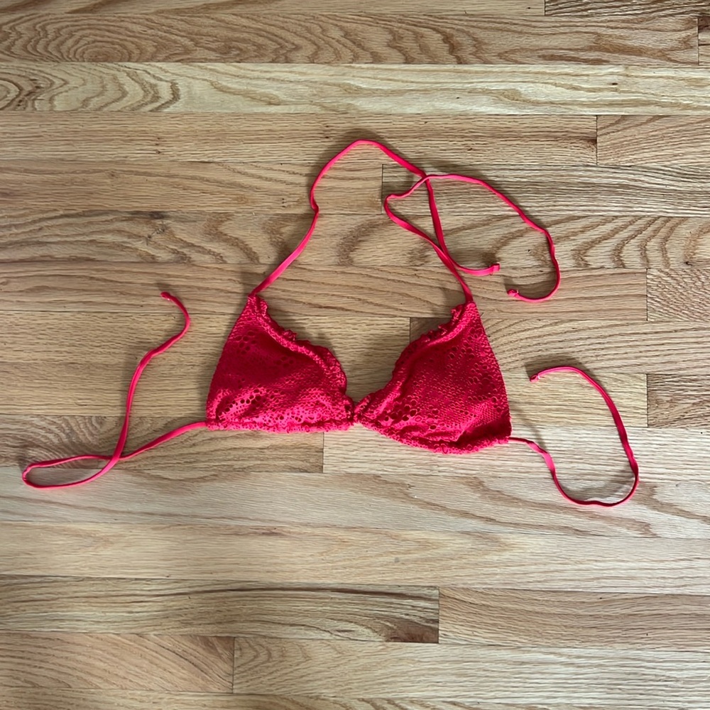 Red bikini top